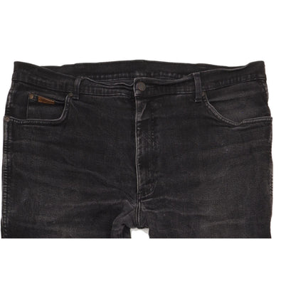 Wrangler Texas Men Black Straight Regular Stretch Jeans W40 L33