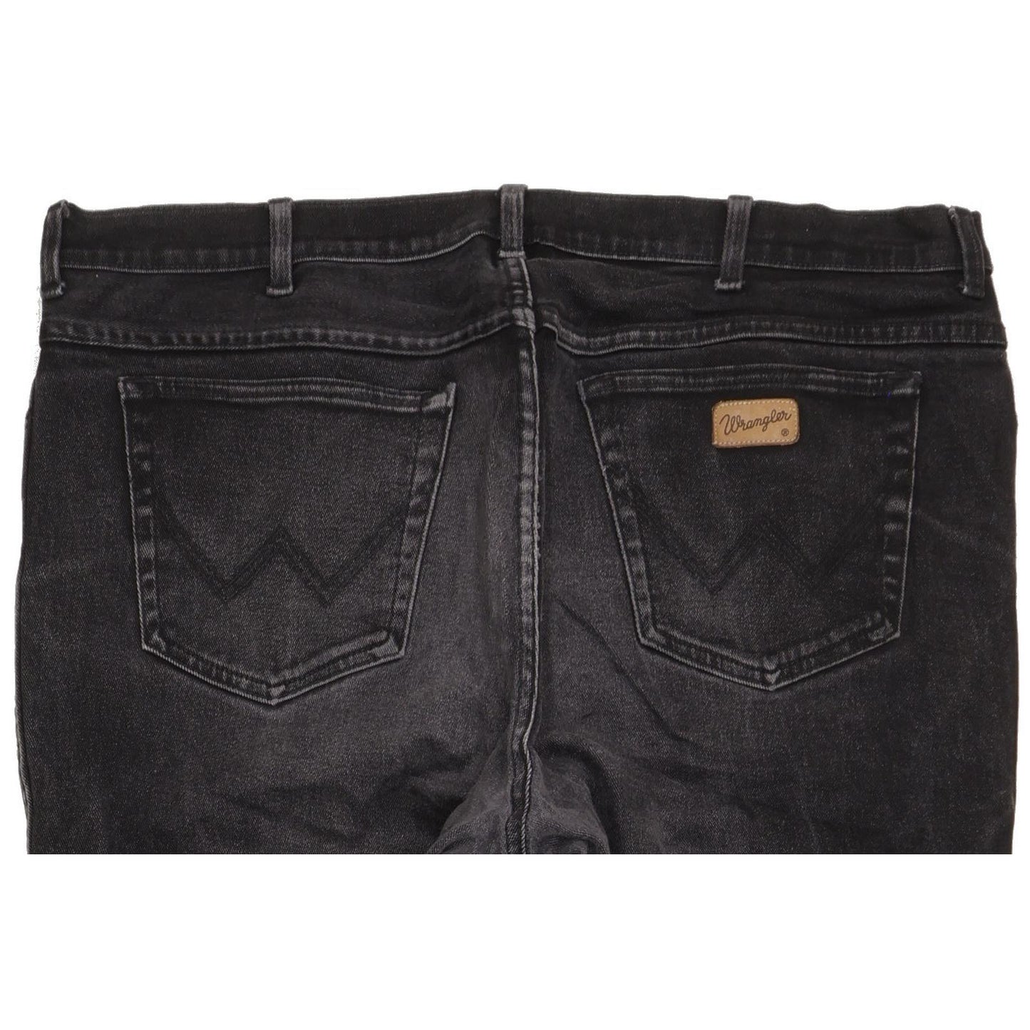 Wrangler Texas Men Black Straight Regular Stretch Jeans W40 L33