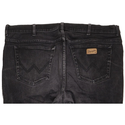 Wrangler Texas Men Black Straight Regular Stretch Jeans W40 L33