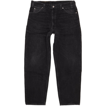 Levi's Men Black Straight Relaxed Jeans W36 L30