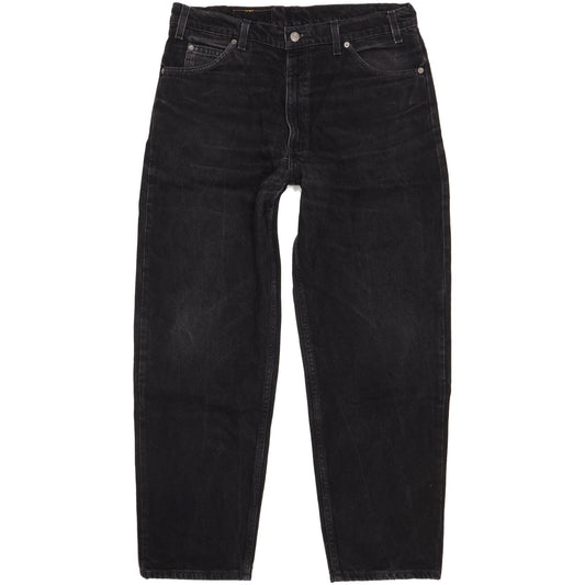 Levi's Men Black Straight Relaxed Jeans W36 L30