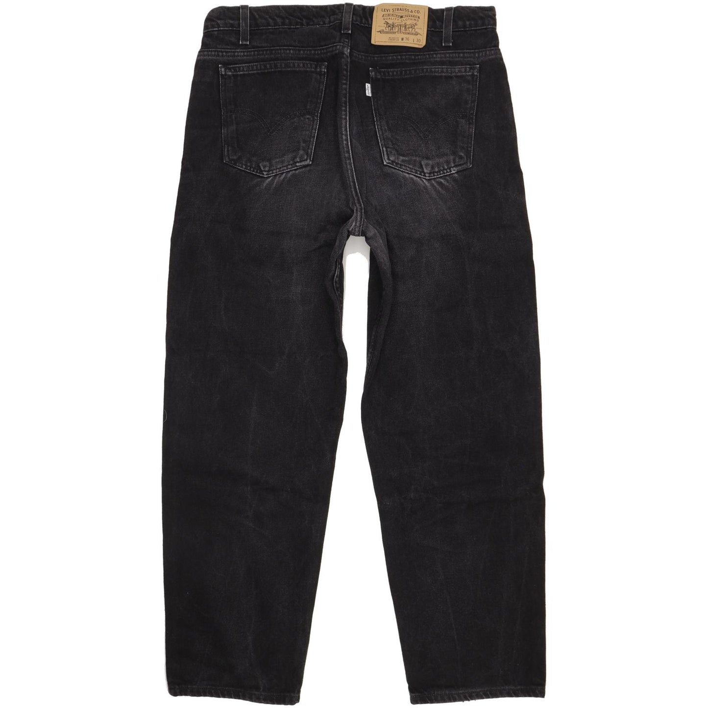 Levi's Men Black Straight Relaxed Jeans W36 L30