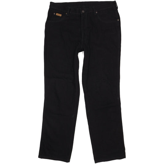 Wrangler Idaho Men Black Straight Regular Jeans W36 L32