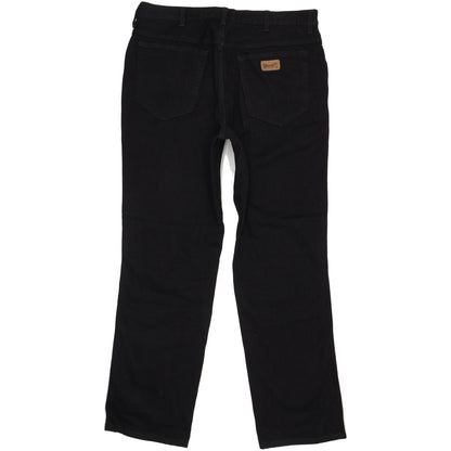 Wrangler Idaho Men Black Straight Regular Jeans W36 L32