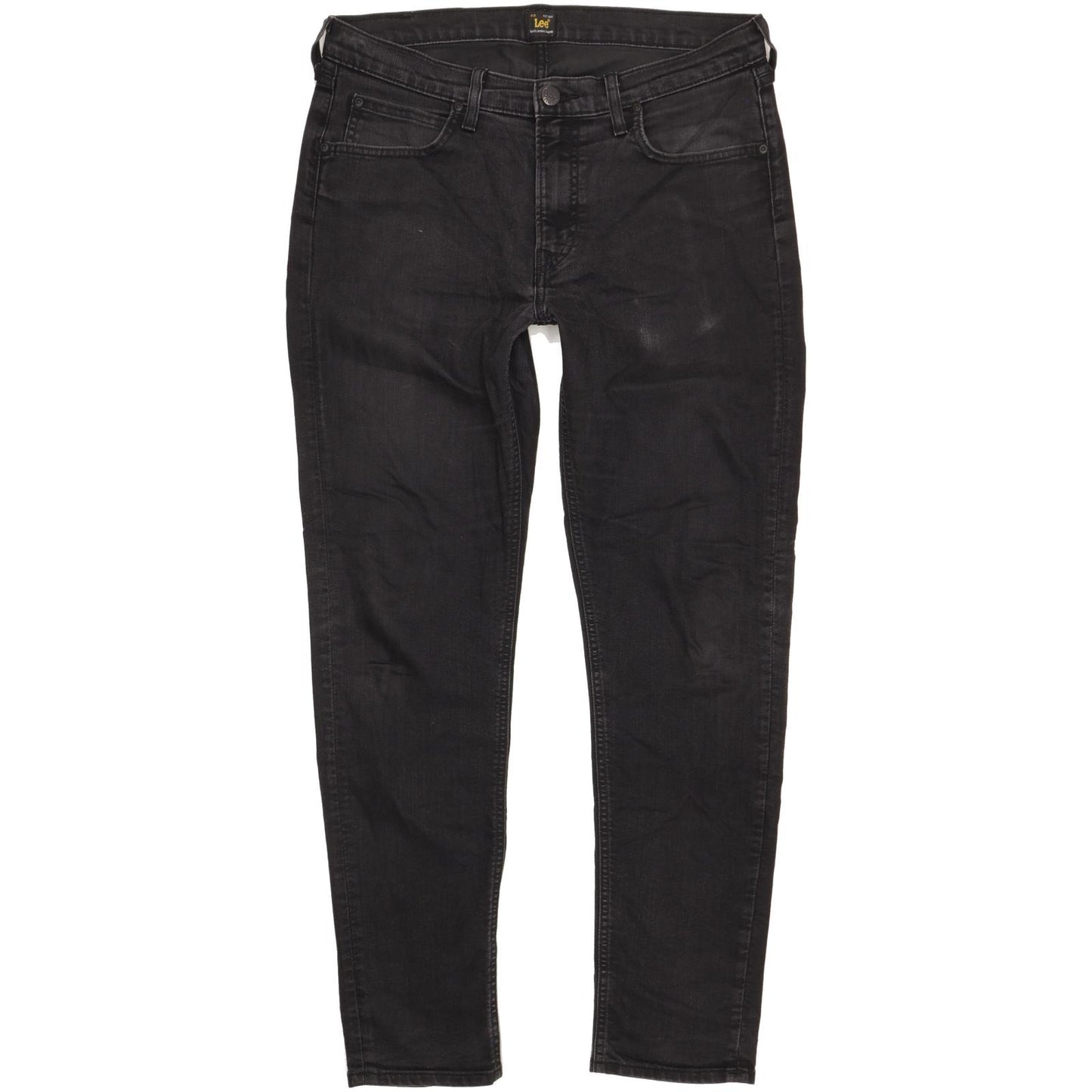 Lee Arvin Men Black Skinny Slim Stretch Jeans W34 L32