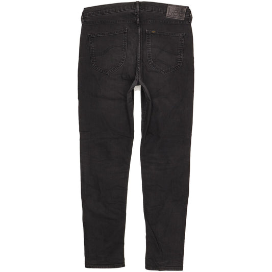 Lee Arvin Men Black Skinny Slim Stretch Jeans W34 L32