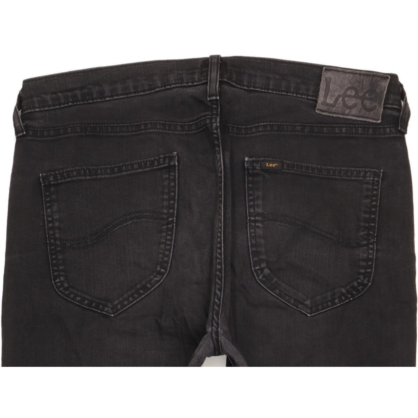 Lee Arvin Men Black Skinny Slim Stretch Jeans W34 L32
