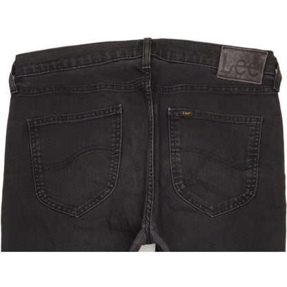 Lee Arvin Men Black Skinny Slim Stretch Jeans W34 L32