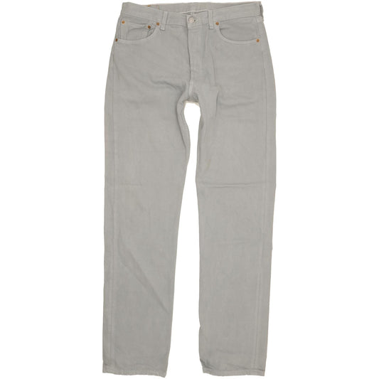 Levi's 501 Men Grey Straight Regular Jeans W34 L35