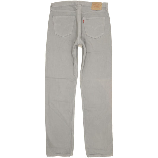 Levi's 501 Men Grey Straight Regular Jeans W34 L35