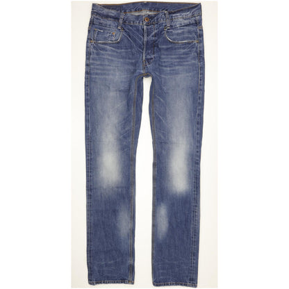G-Star New Radar Men Blue Straight Slim Jeans W34 L34