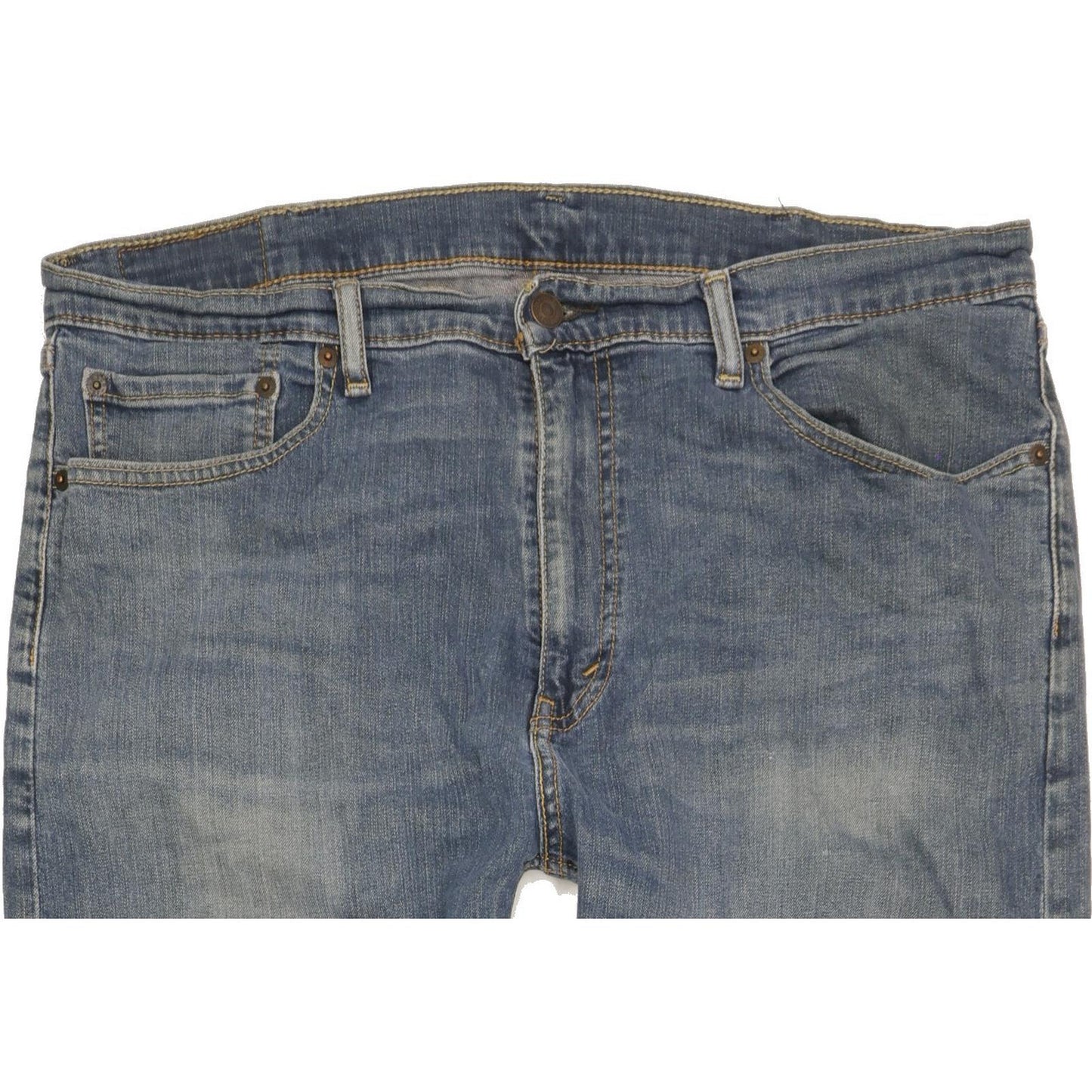 Levi's 505 Men Blue Straight Regular Stretch Jeans W38 L33