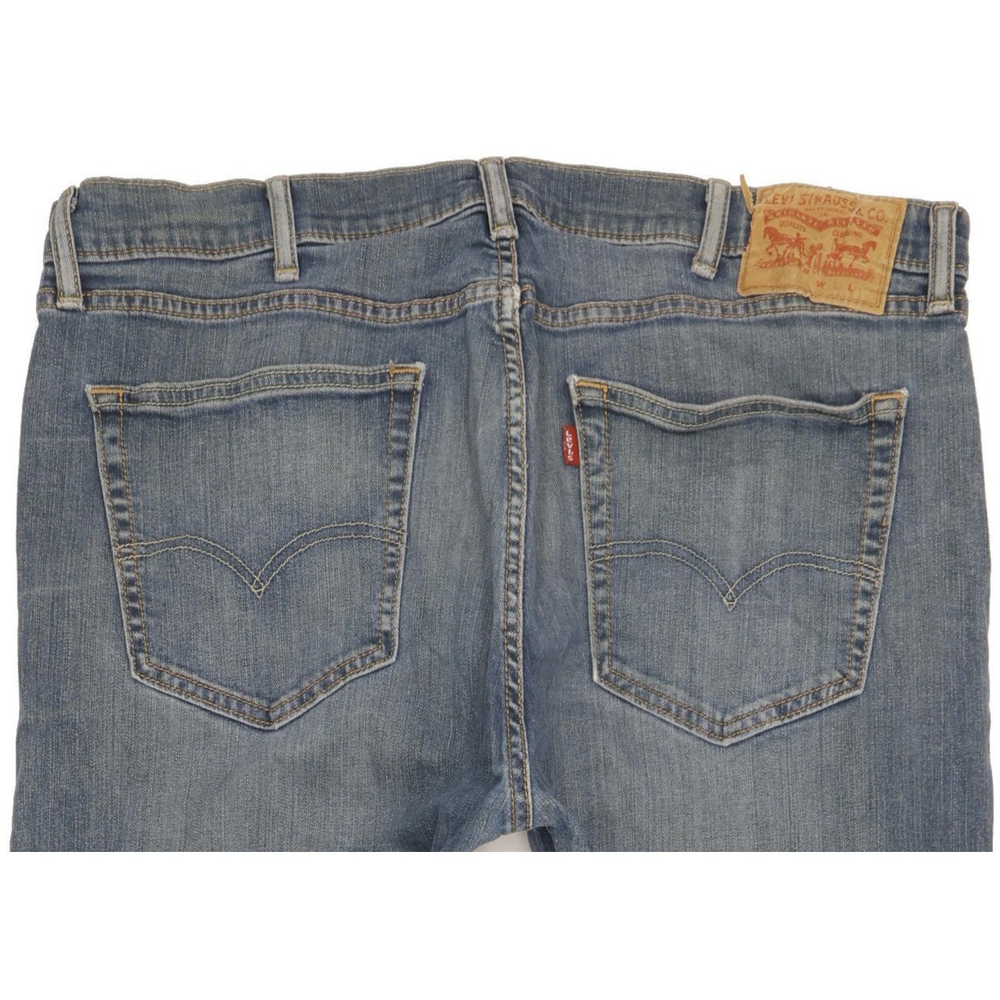 Levi's 505 Men Blue Straight Regular Stretch Jeans W38 L33