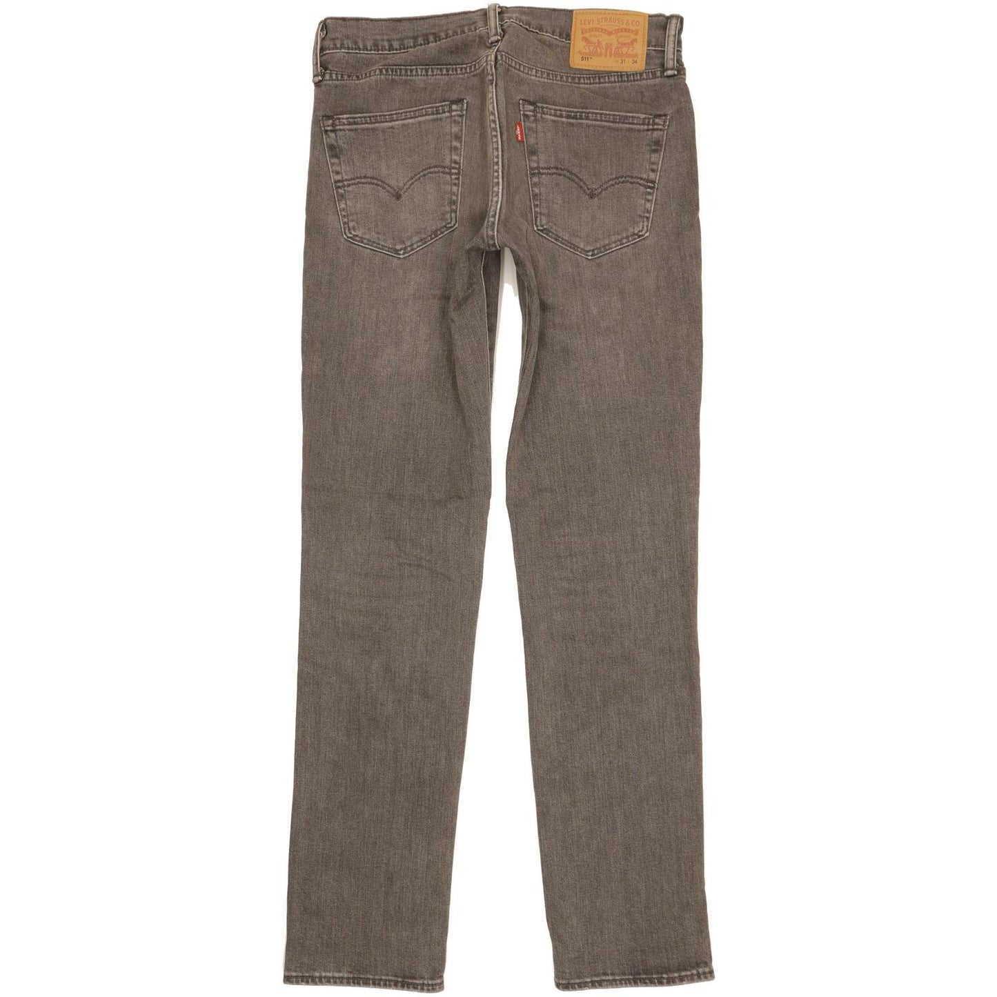 Levi's 511 Men Grey Straight Slim Stretch Jeans W31 L34