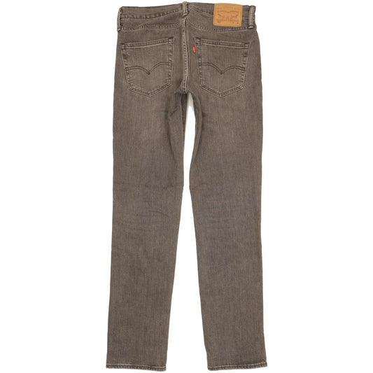 Levi's 511 Men Grey Straight Slim Stretch Jeans W31 L34