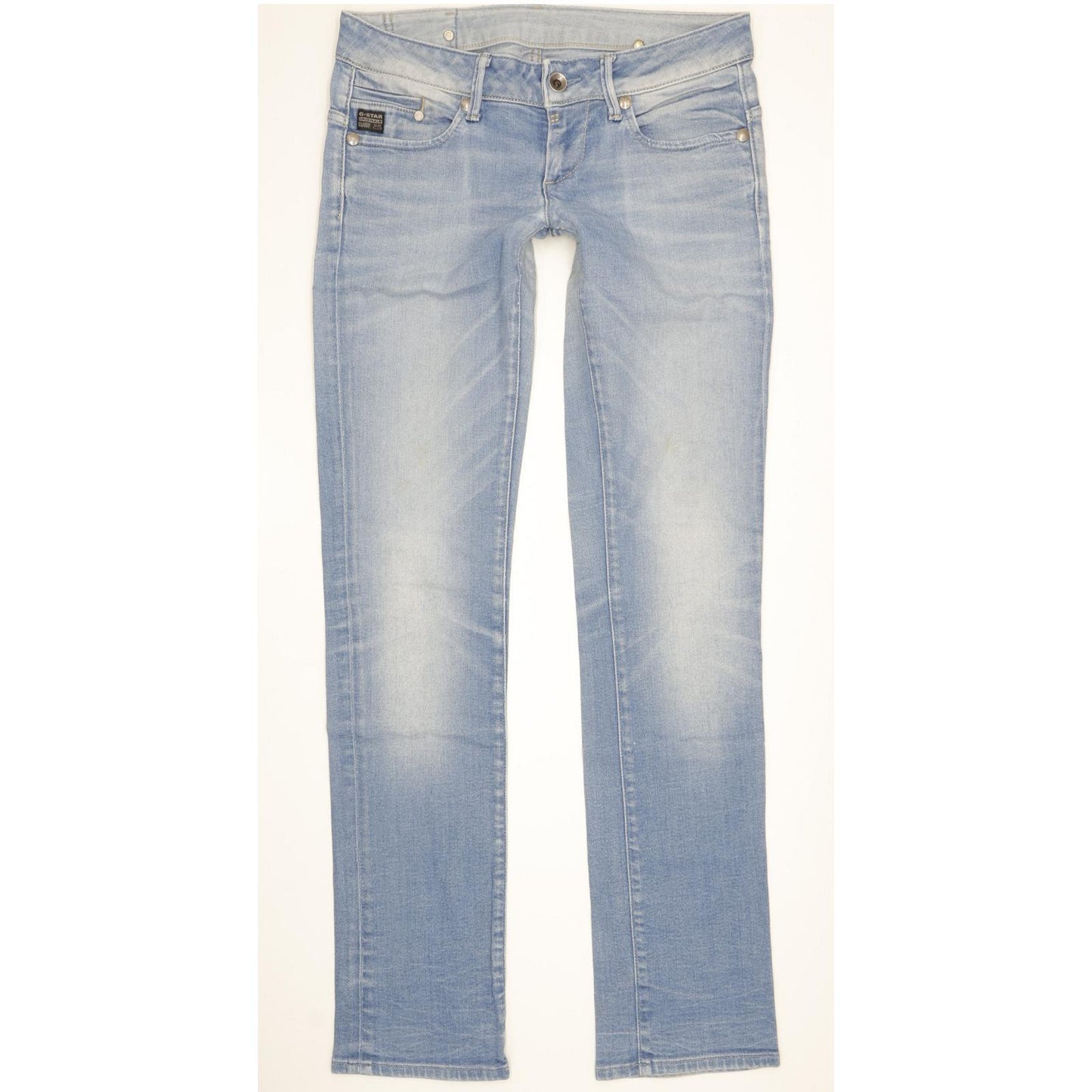 G-Star Midge Women Blue Straight Slim Stretch Jeans W29 L34