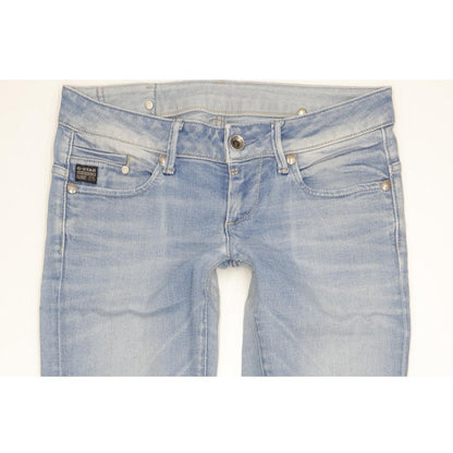 G-Star Midge Women Blue Straight Slim Stretch Jeans W29 L34