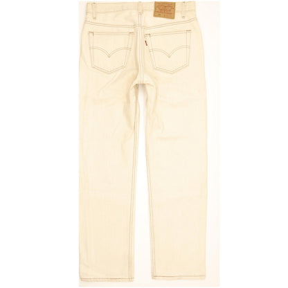 Levi's 501Made in USA Men Beige Straight Regular Jeans W32 L30