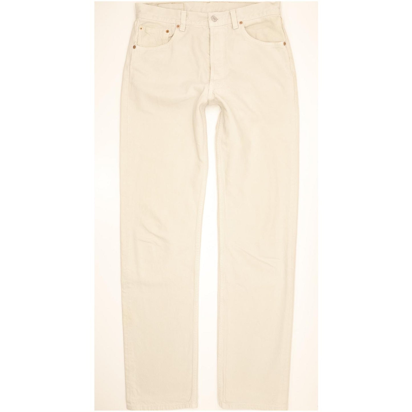 Levi's 501 Made in USA Men Beige Straight Regular Jeans W33 L35