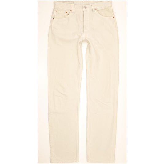 Levi's 501 Made in USA Men Beige Straight Regular Jeans W33 L35