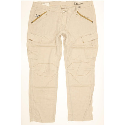 G-Star Rco Trooper Men Beige Straight Regular Stretch Trousers W30 L27