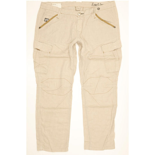 G-Star Rco Trooper Men Beige Straight Regular Stretch Trousers W30 L27