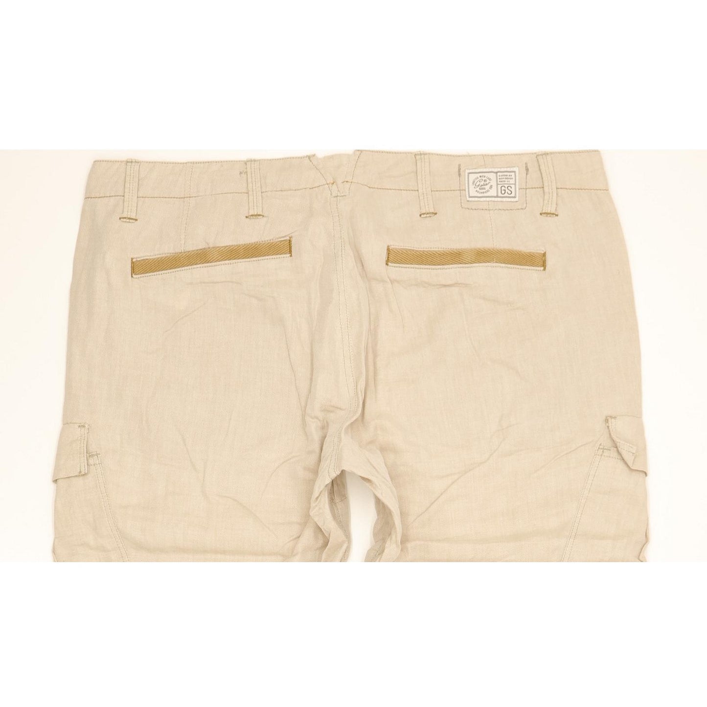 G-Star Rco Trooper Men Beige Straight Regular Stretch Trousers W30 L27