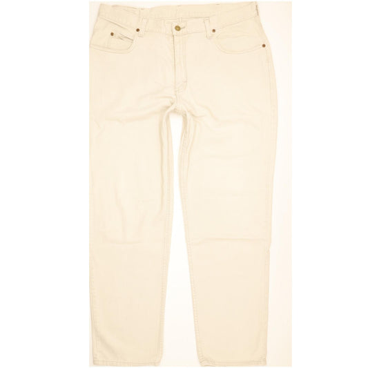 Lee St Louis Men Beige Straight Regular Jeans W38 L31