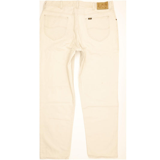 Lee St Louis Men Beige Straight Regular Jeans W38 L31