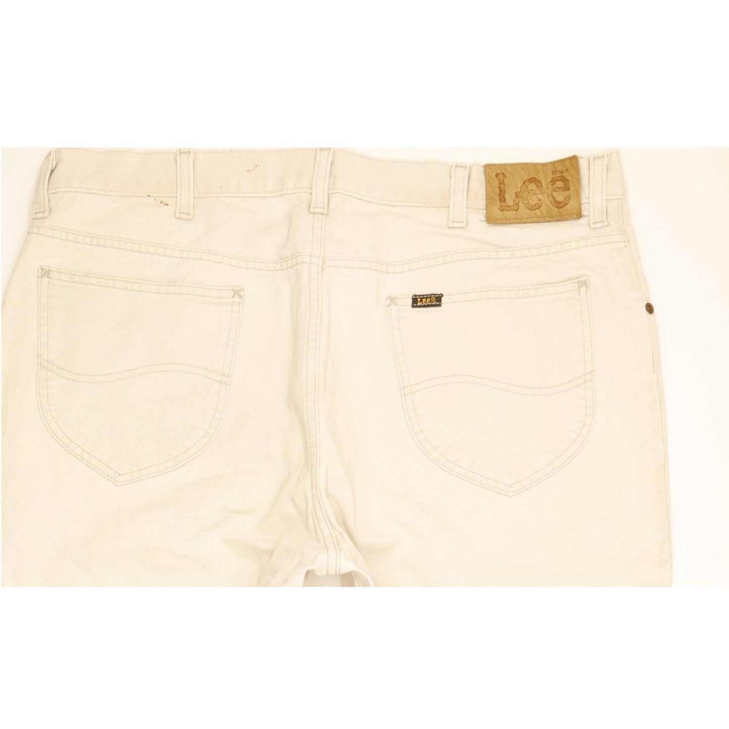 Lee St Louis Men Beige Straight Regular Jeans W38 L31