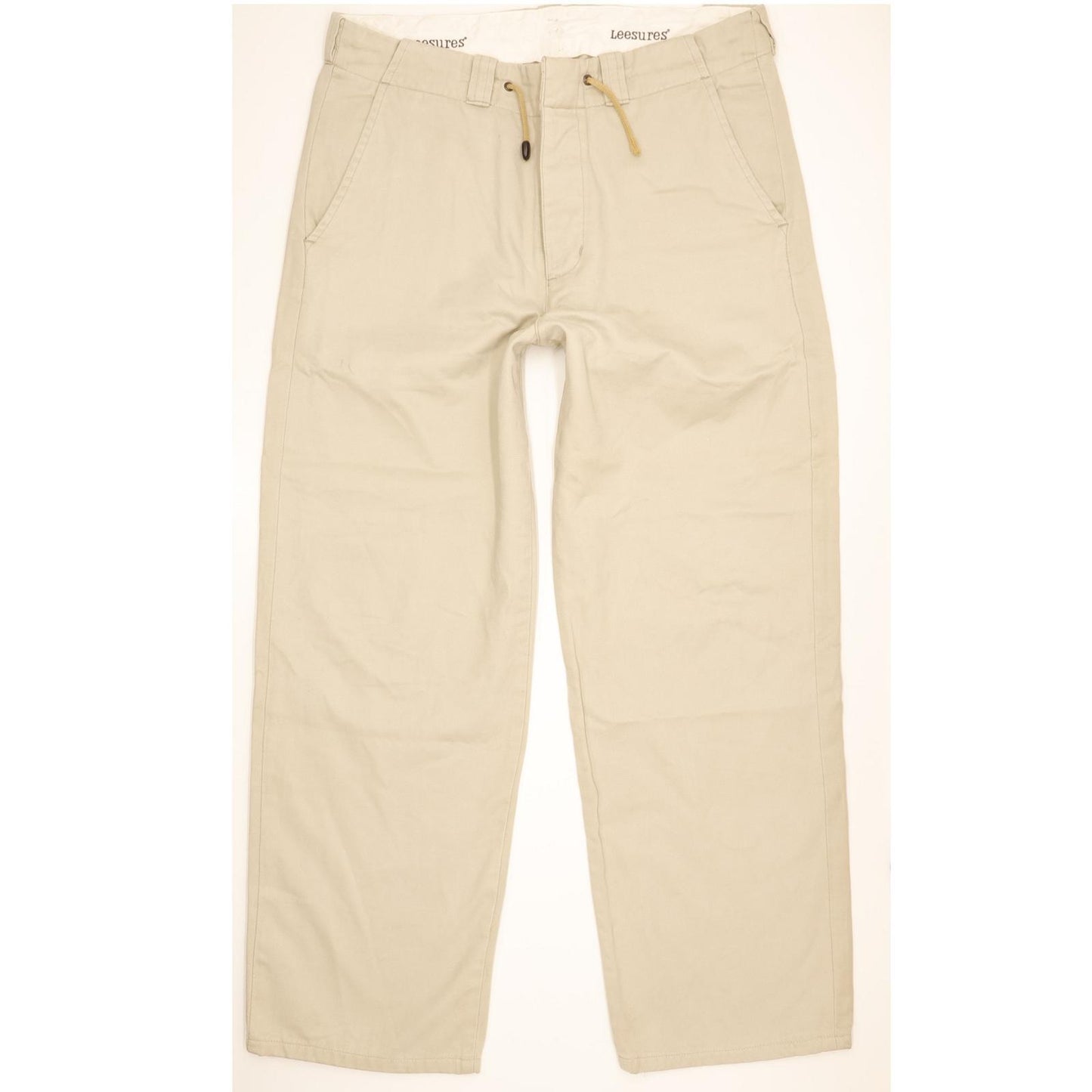 Lee Leesures 713 Men Beige Straight Regular Jeans W32 L29