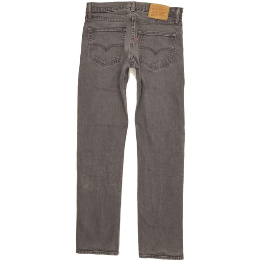 Levi's 504 Men Grey Straight Regular Stretch Jeans W31 L31
