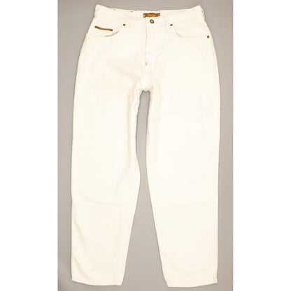 Wrangler Men White Tapered Loose Jeans W32 L30