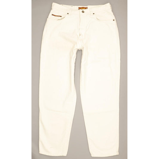Wrangler Men White Tapered Loose Jeans W32 L30