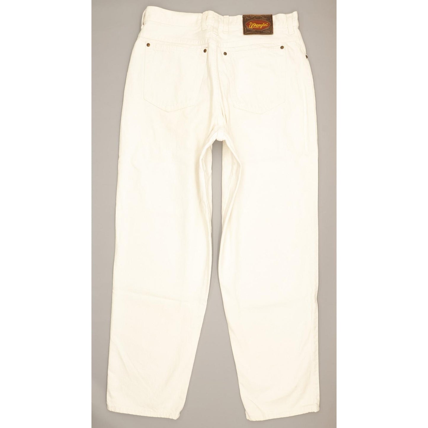 Wrangler Men White Tapered Loose Jeans W32 L30