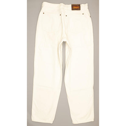Wrangler Men White Tapered Loose Jeans W32 L30
