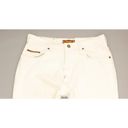 Wrangler Men White Tapered Loose Jeans W32 L30