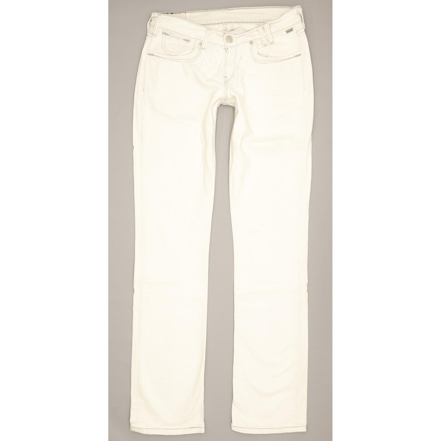 Levi's Women White Straight Slim Stretch Jeans W29 L34