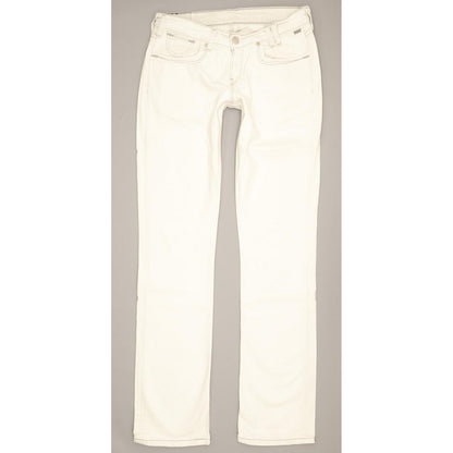 Levi's Women White Straight Slim Stretch Jeans W29 L34