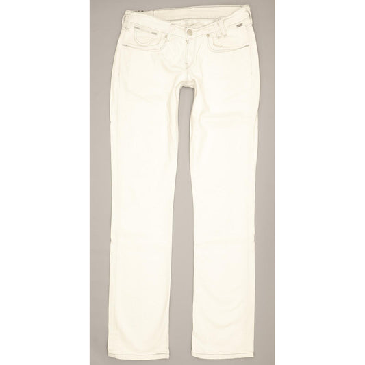 Levi's Women White Straight Slim Stretch Jeans W29 L34