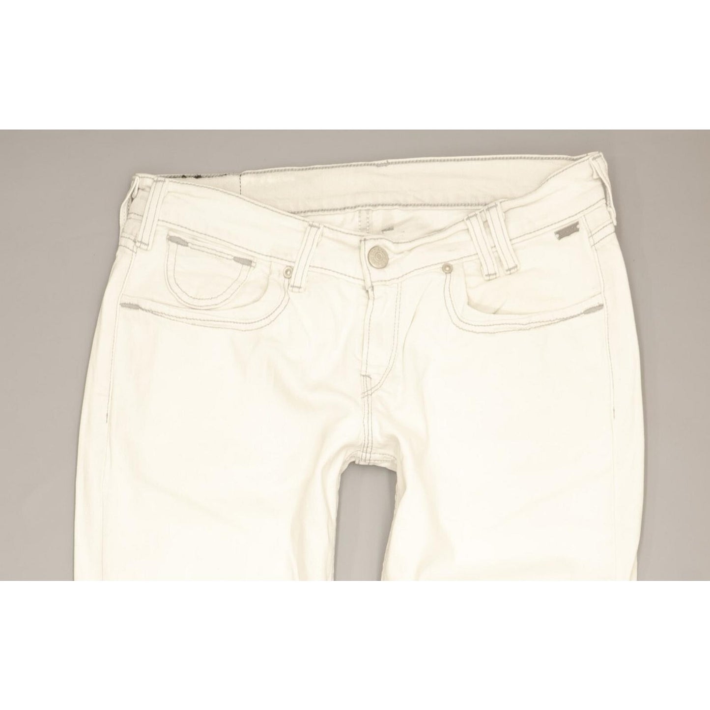 Levi's Women White Straight Slim Stretch Jeans W29 L34