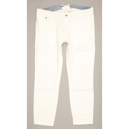 G-Star Women White Tapered Relaxed Chino Stretch Trousers W30 L26