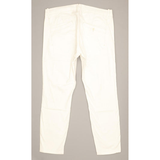 G-Star Women White Tapered Relaxed Chino Stretch Trousers W30 L26