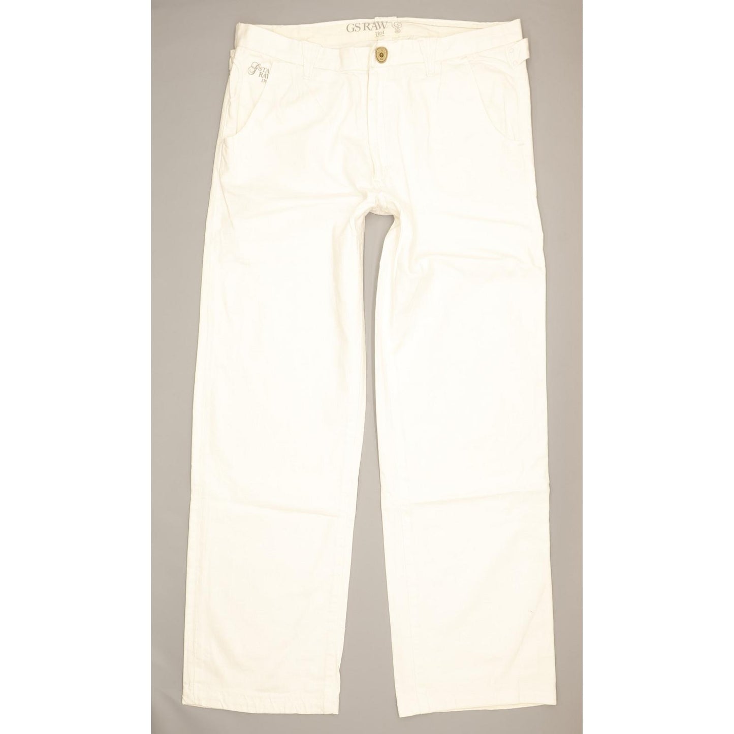 G-Star Luke White Straight Regular Jeans High Waisted W32 L33