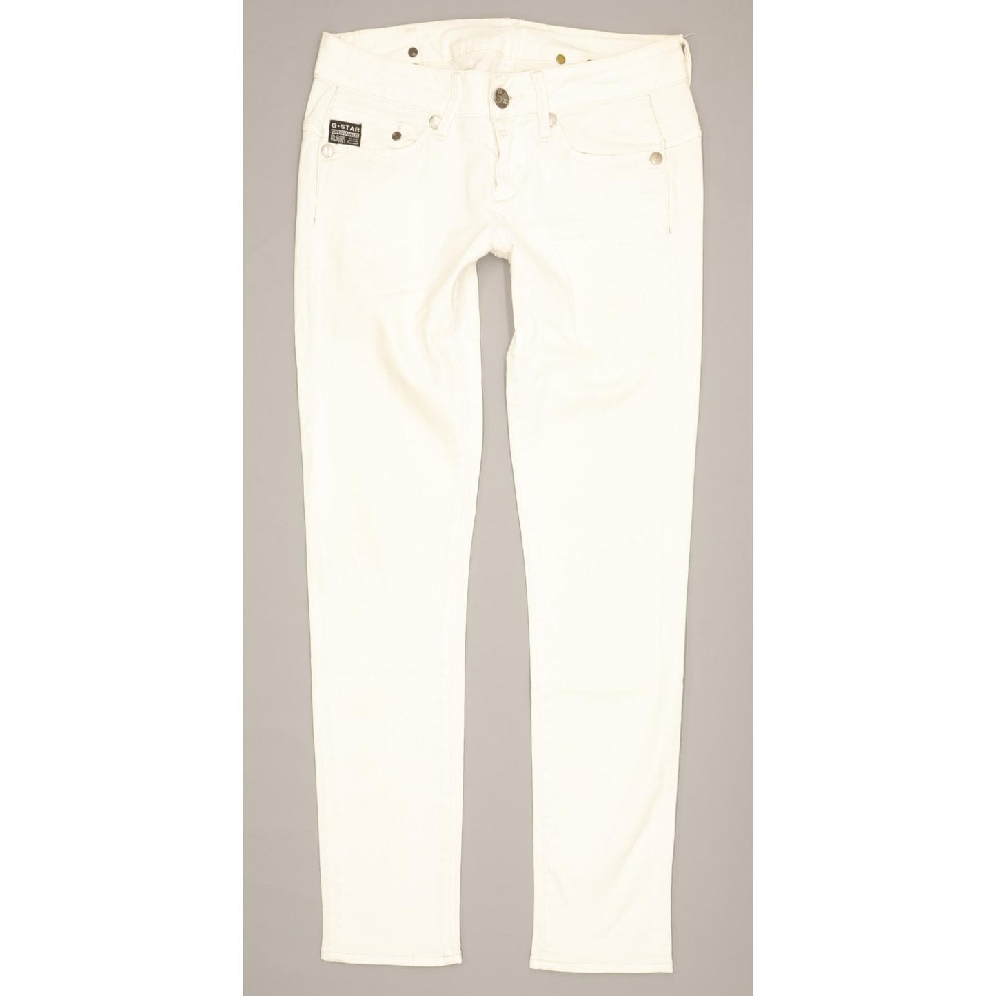 G-Star Women White Skinny Slim Stretch Jeans W28 L29