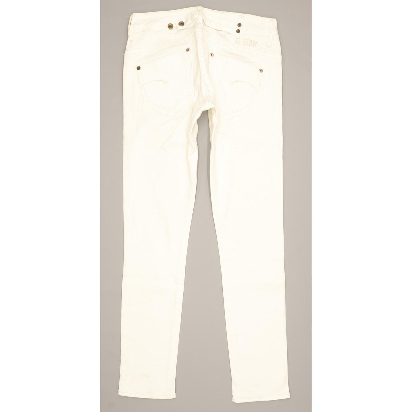 G-Star Women White Skinny Slim Stretch Jeans W28 L29