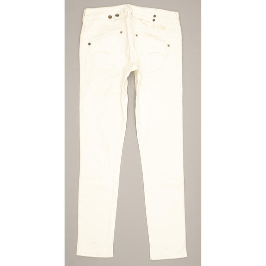 G-Star Women White Skinny Slim Stretch Jeans W28 L29