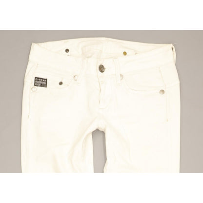 G-Star Women White Skinny Slim Stretch Jeans W28 L29