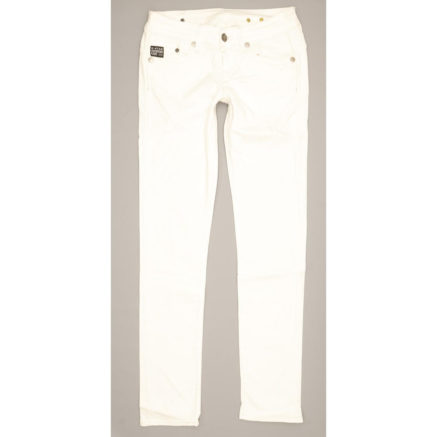 G-Star Women White Skinny Slim Stretch Jeans W28 L31