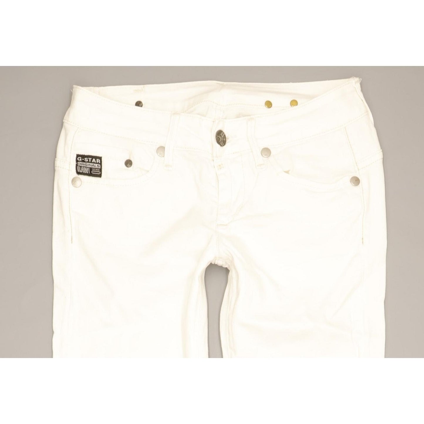 G-Star Women White Skinny Slim Stretch Jeans W28 L31